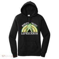 Bigfoot St Patricks Day World's Tallest Leprechaun Meaningful Gift Women's Hoodie thumb 0