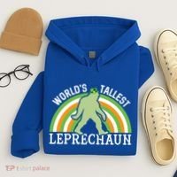 Bigfoot St Patricks Day World's Tallest Leprechaun Meaningful Gift Hoodie thumb 4