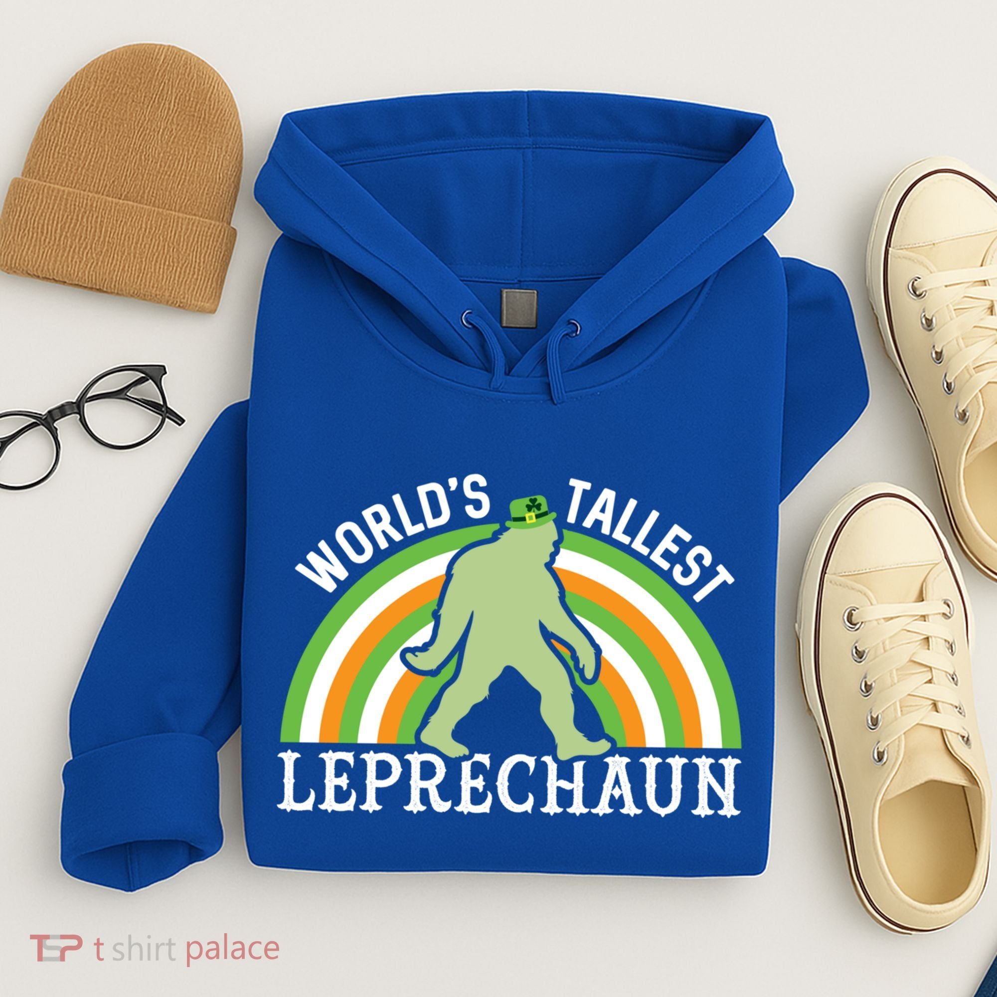 Bigfoot St Patricks Day World's Tallest Leprechaun Meaningful Gift Hoodie