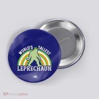 Bigfoot St Patricks Day World's Tallest Leprechaun Meaningful Gift Button thumb 0