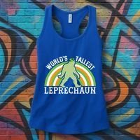 Bigfoot St Patricks Day World's Tallest Leprechaun Meaningful Gift Women's Tank Top thumb 3