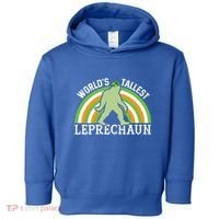 Bigfoot St Patricks Day World's Tallest Leprechaun Meaningful Gift Toddler Hoodie thumb 0
