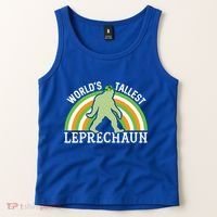 Bigfoot St Patricks Day World's Tallest Leprechaun Meaningful Gift Tank Top thumb 2