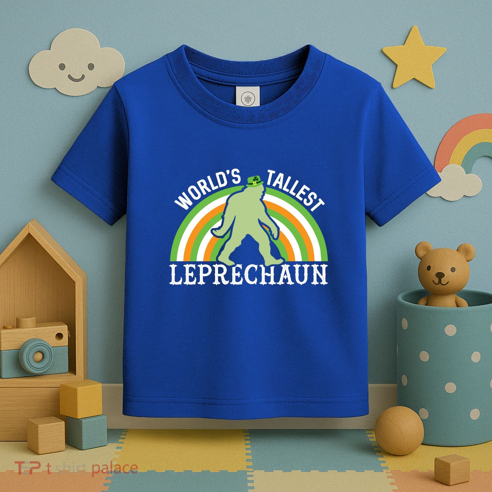 Bigfoot St Patricks Day World's Tallest Leprechaun Meaningful Gift Toddler T-Shirt
