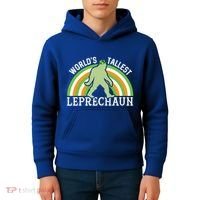 Bigfoot St Patricks Day World's Tallest Leprechaun Meaningful Gift Kids Hoodie thumb 4