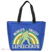 Bigfoot St Patricks Day World's Tallest Leprechaun Meaningful Gift Tote Bag thumb 0