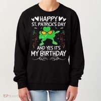 Birthday Saint Patrick's Day Lucky Shamrock Clover Women's Sweatshirt thumb 0