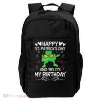 Birthday Saint Patrick's Day Lucky Shamrock Clover Backpack thumb 0
