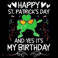 Birthday Saint Patrick's Day Lucky Shamrock Clover Coffee Mug thumb 5