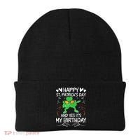 Birthday Saint Patrick's Day Lucky Shamrock Clover Beanie thumb 0