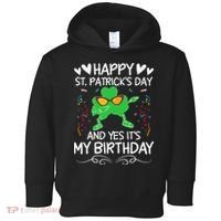 Birthday Saint Patrick's Day Lucky Shamrock Clover Toddler Hoodie thumb 0