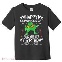 Birthday Saint Patrick's Day Lucky Shamrock Clover Toddler T-Shirt thumb 0