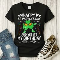 Birthday Saint Patrick's Day Lucky Shamrock Clover Women's T-Shirt thumb 3