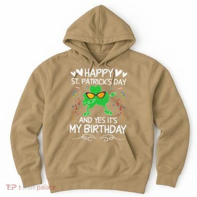 Birthday Saint Patrick's Day Lucky Shamrock Clover Hoodie