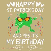 Birthday Saint Patrick's Day Lucky Shamrock Clover Hoodie thumb 2