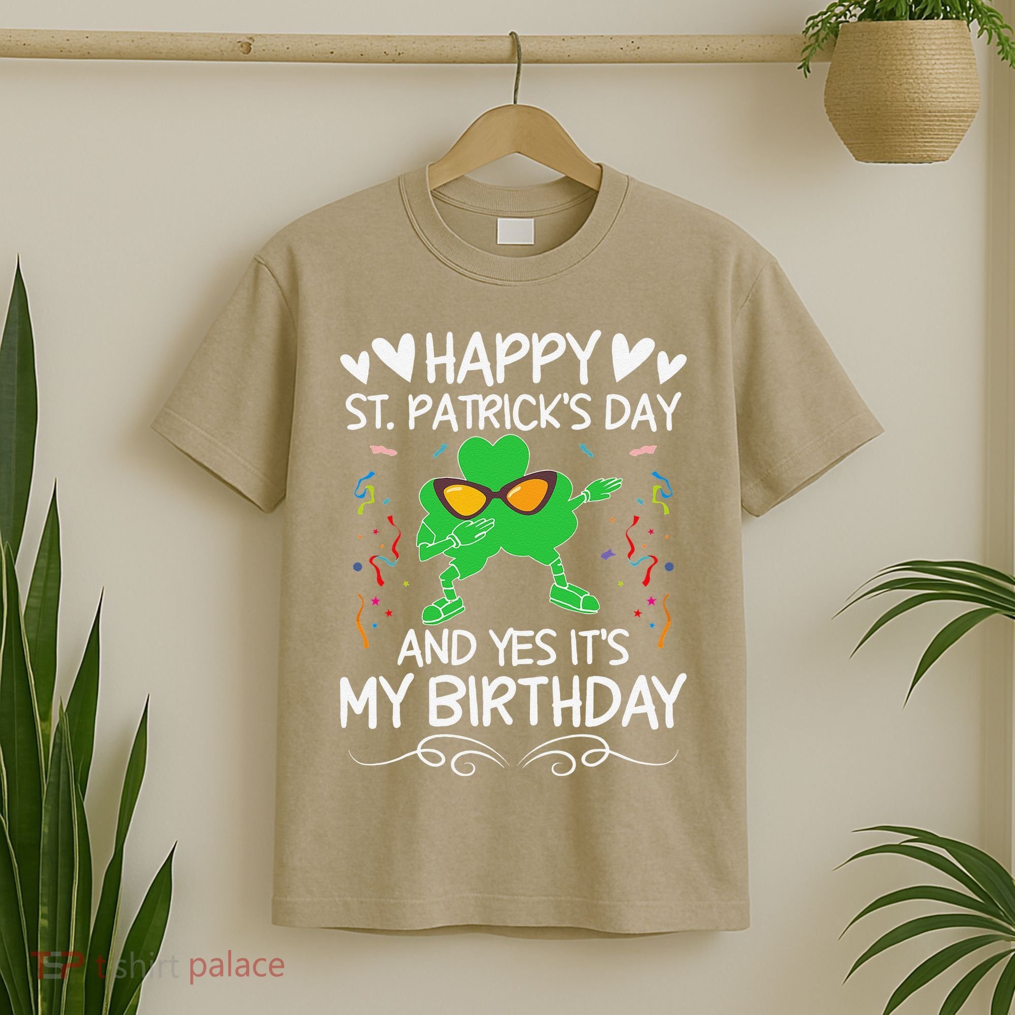Birthday Saint Patrick's Day Lucky Shamrock Clover T-Shirt