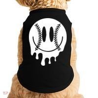 Baseball Smiley Retro Doggie Tank thumb 0