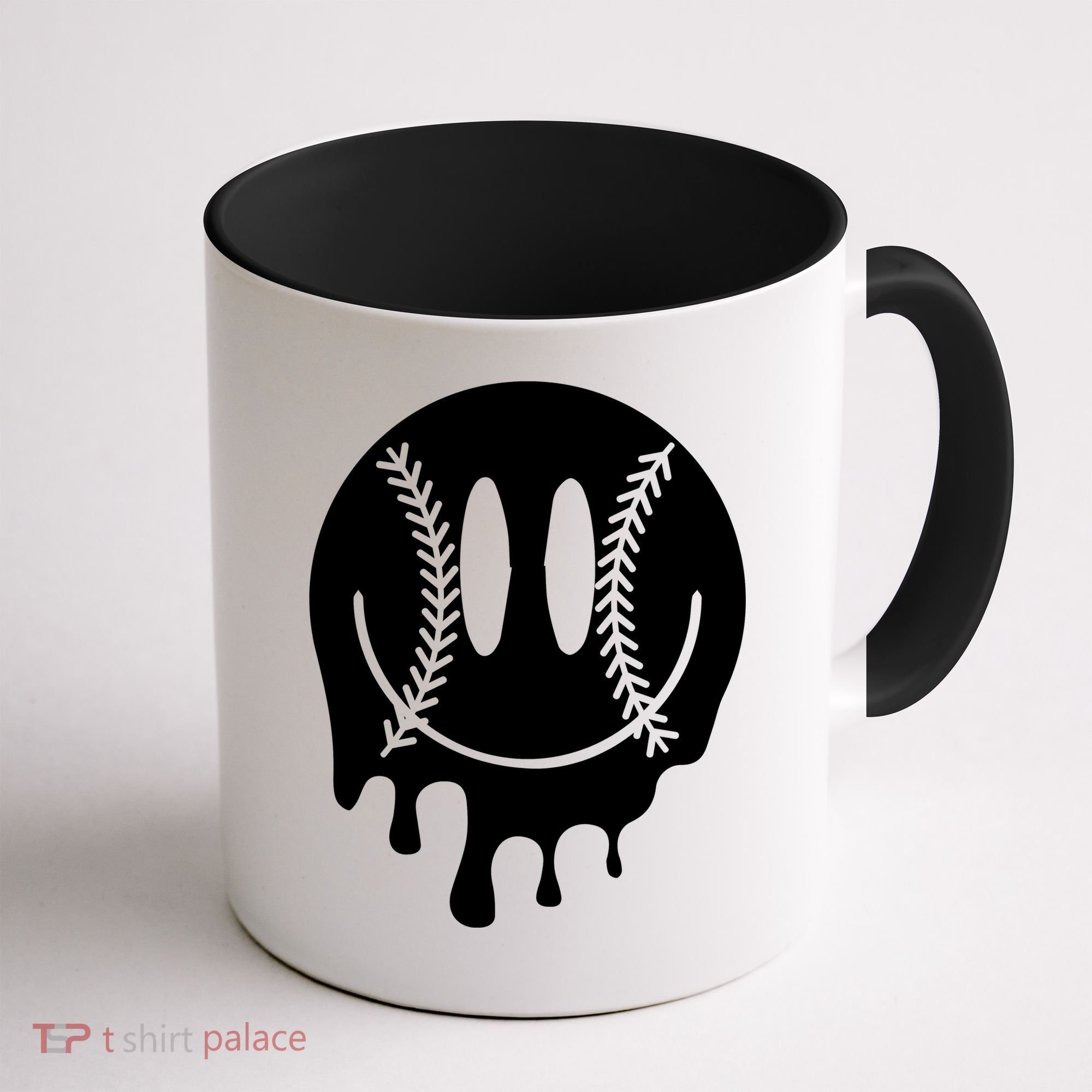 Baseball Smiley Retro Coffee Mug