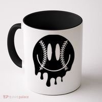 Baseball Smiley Retro Coffee Mug thumb 0
