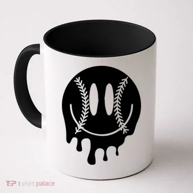 Baseball Smiley Retro Coffee Mug