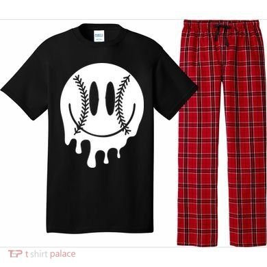 Baseball Smiley Retro Pajama Set