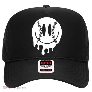 Baseball Smiley Retro Hat