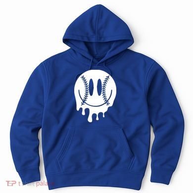 Baseball Smiley Retro Hoodie