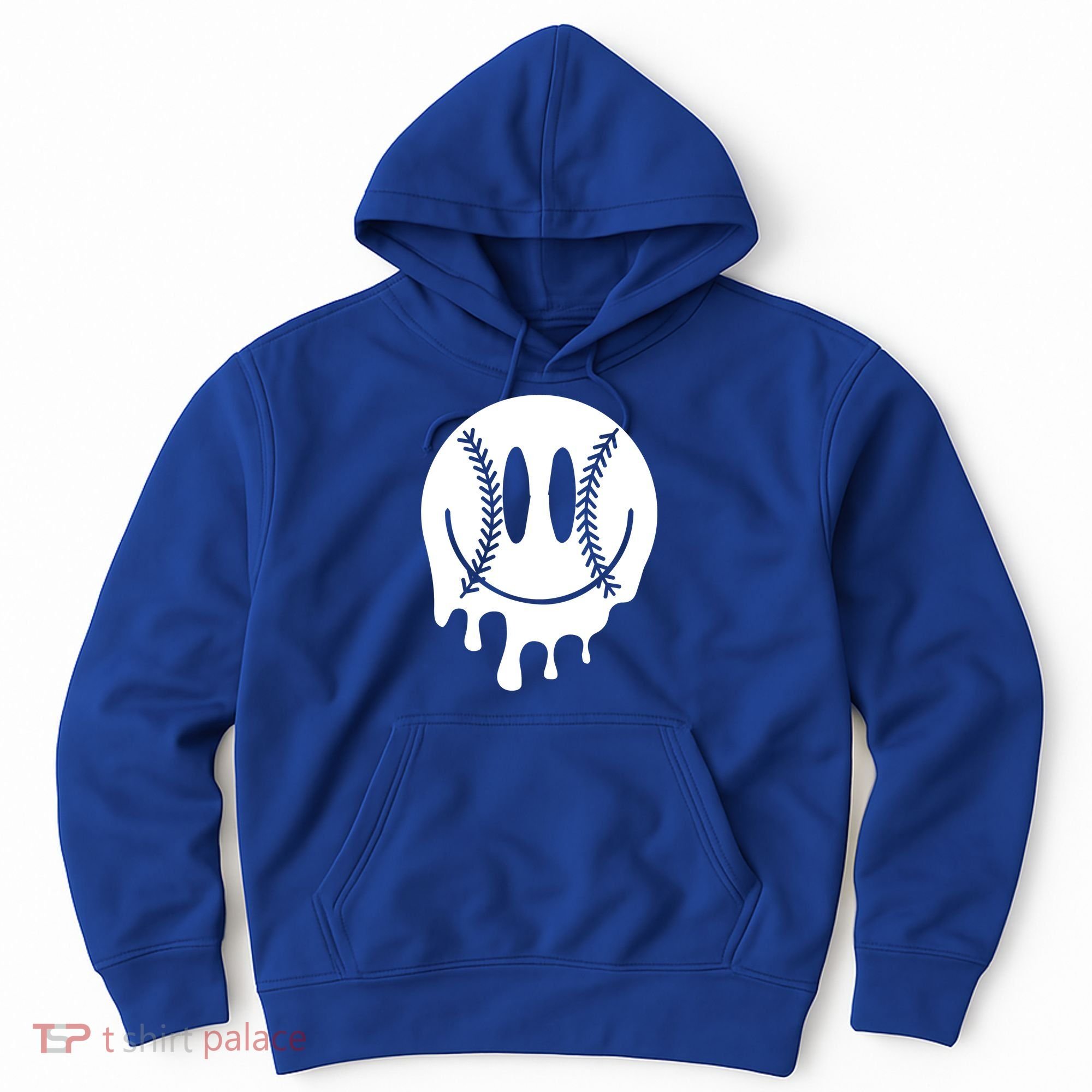 Baseball Smiley Retro Hoodie