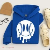 Baseball Smiley Retro Hoodie thumb 4