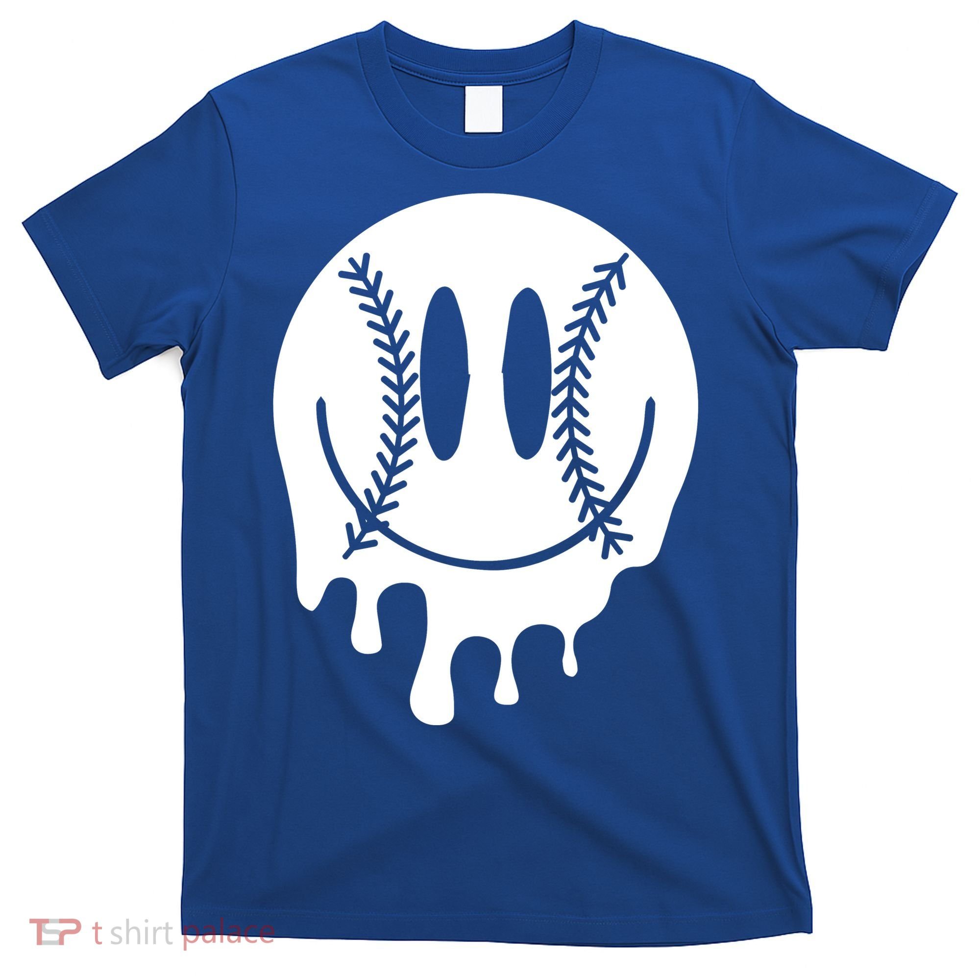 Baseball Smiley Retro T-Shirt