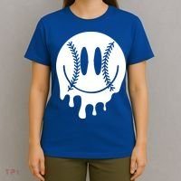 Baseball Smiley Retro T-Shirt thumb 4