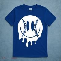 Baseball Smiley Retro T-Shirt thumb 5