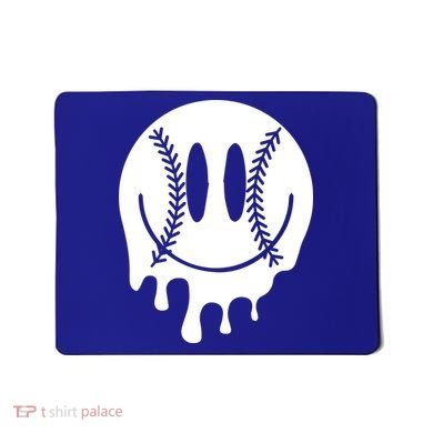 Baseball Smiley Retro Mousepad