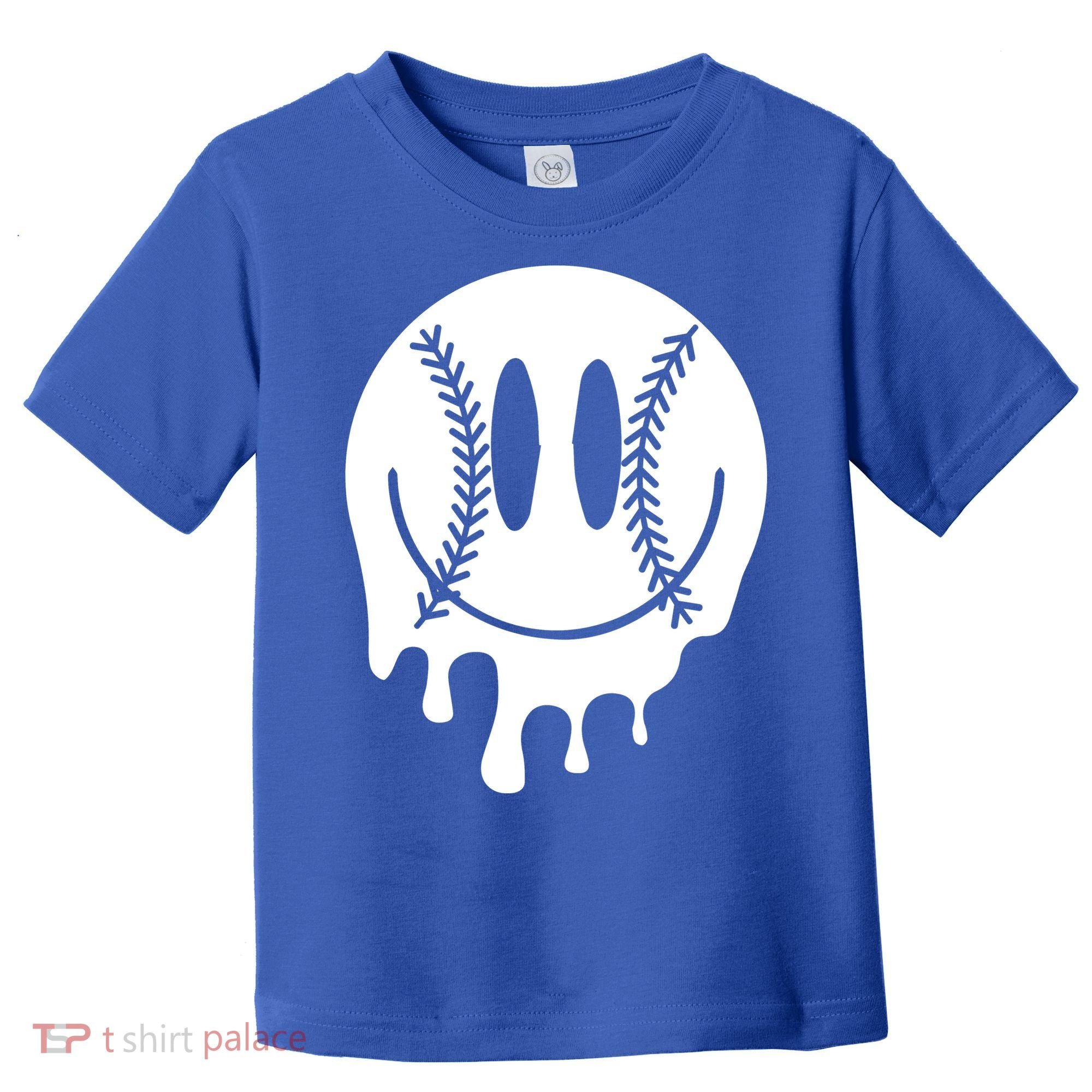 Baseball Smiley Retro Toddler T-Shirt