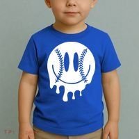 Baseball Smiley Retro Toddler T-Shirt thumb 2