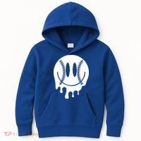 Baseball Smiley Retro Kids Hoodie thumb 0
