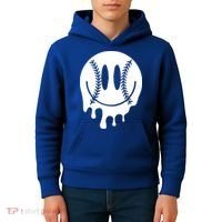 Baseball Smiley Retro Kids Hoodie thumb 4