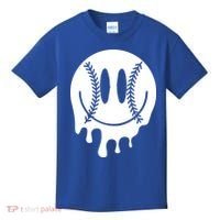 Baseball Smiley Retro Kids T-Shirt thumb 0