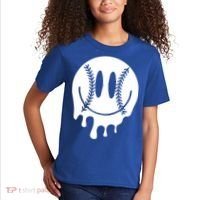 Baseball Smiley Retro Kids T-Shirt thumb 2