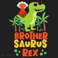 Brother Saurus Rex Dinosaur Dino Women's Sweatshirt thumb 2