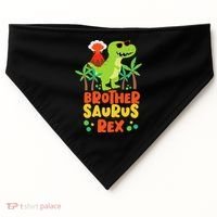 Brother Saurus Rex Dinosaur Dino USA-Made Doggie Bandana thumb 0