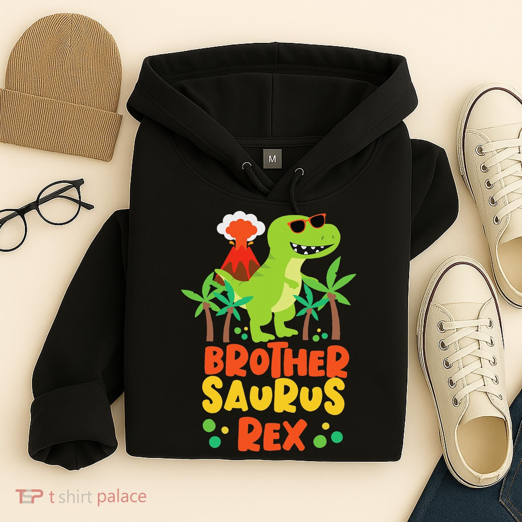 Brother Saurus Rex Dinosaur Dino Hoodie