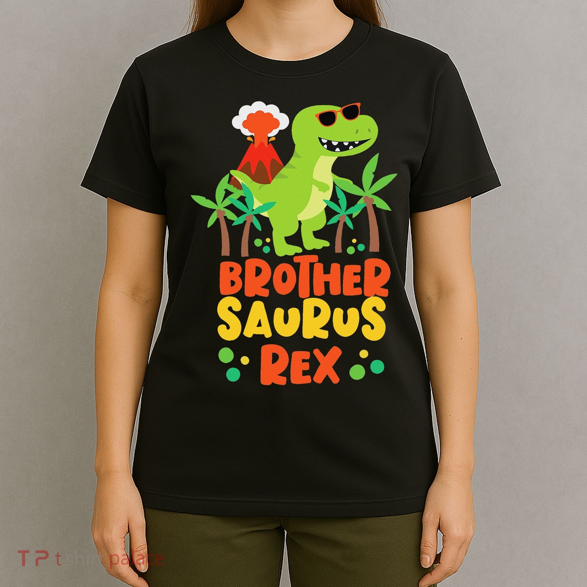 Brother Saurus Rex Dinosaur Dino T-Shirt