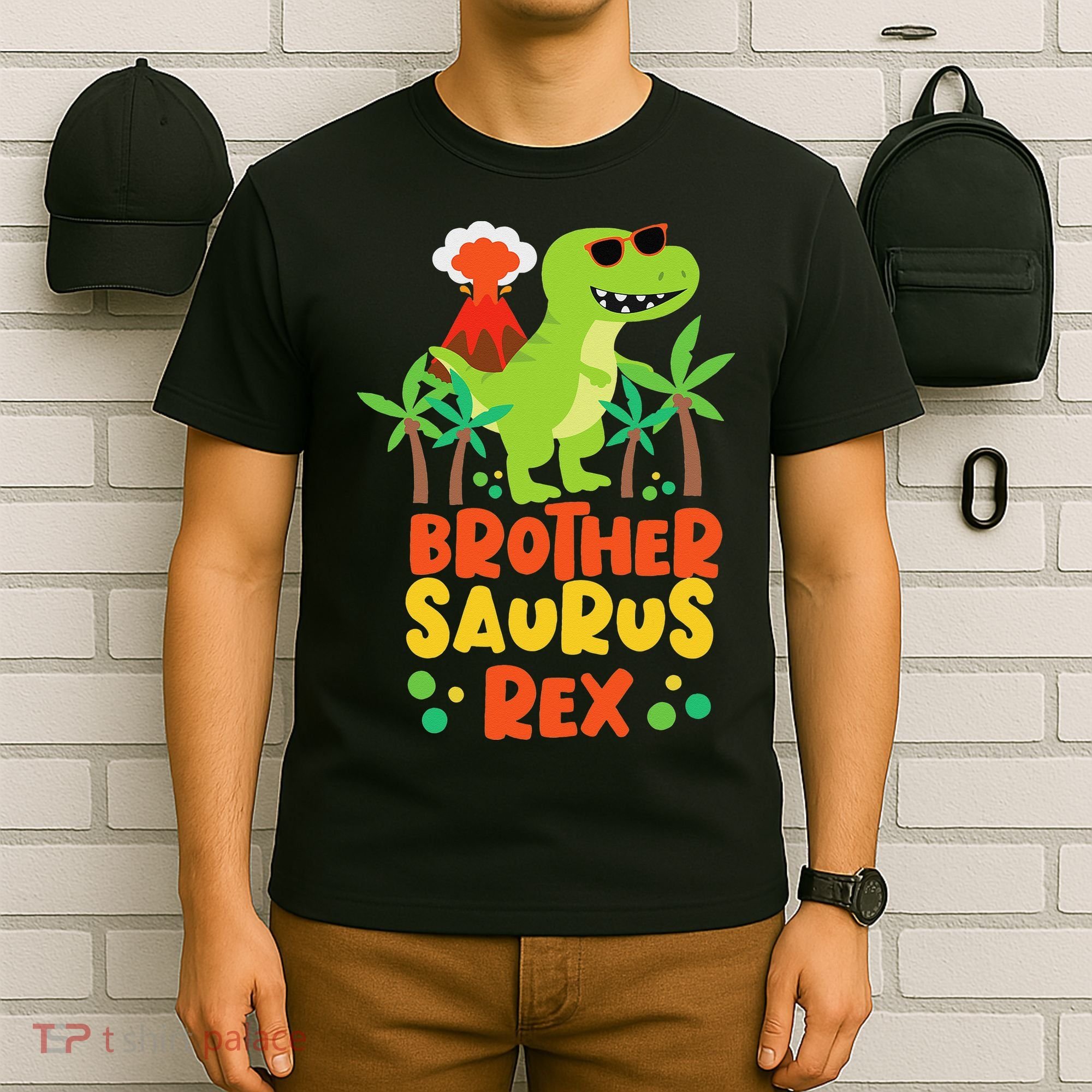Brother Saurus Rex Dinosaur Dino T-Shirt