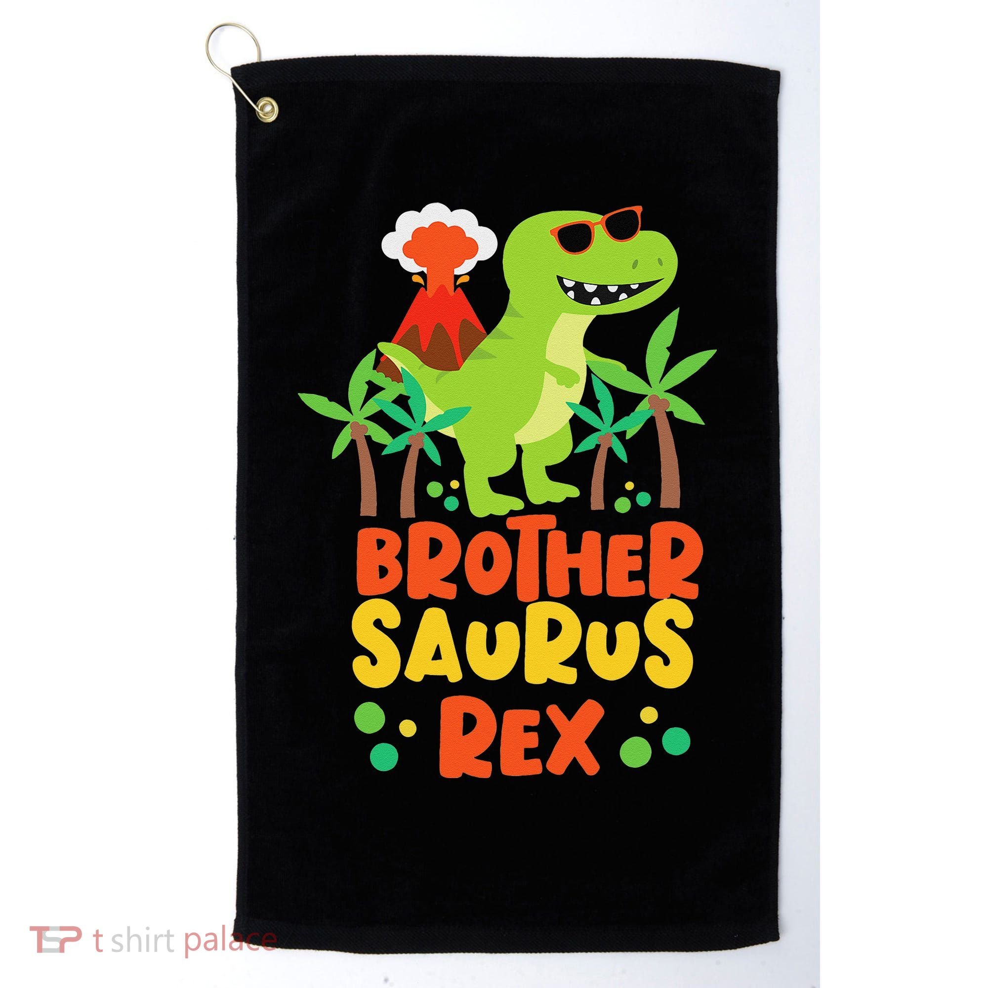 Brother Saurus Rex Dinosaur Dino Golf Towel