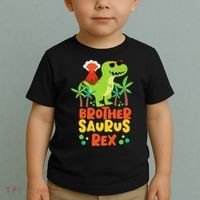 Brother Saurus Rex Dinosaur Dino Toddler T-Shirt thumb 2