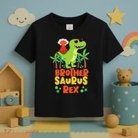 Brother Saurus Rex Dinosaur Dino Toddler T-Shirt thumb 3