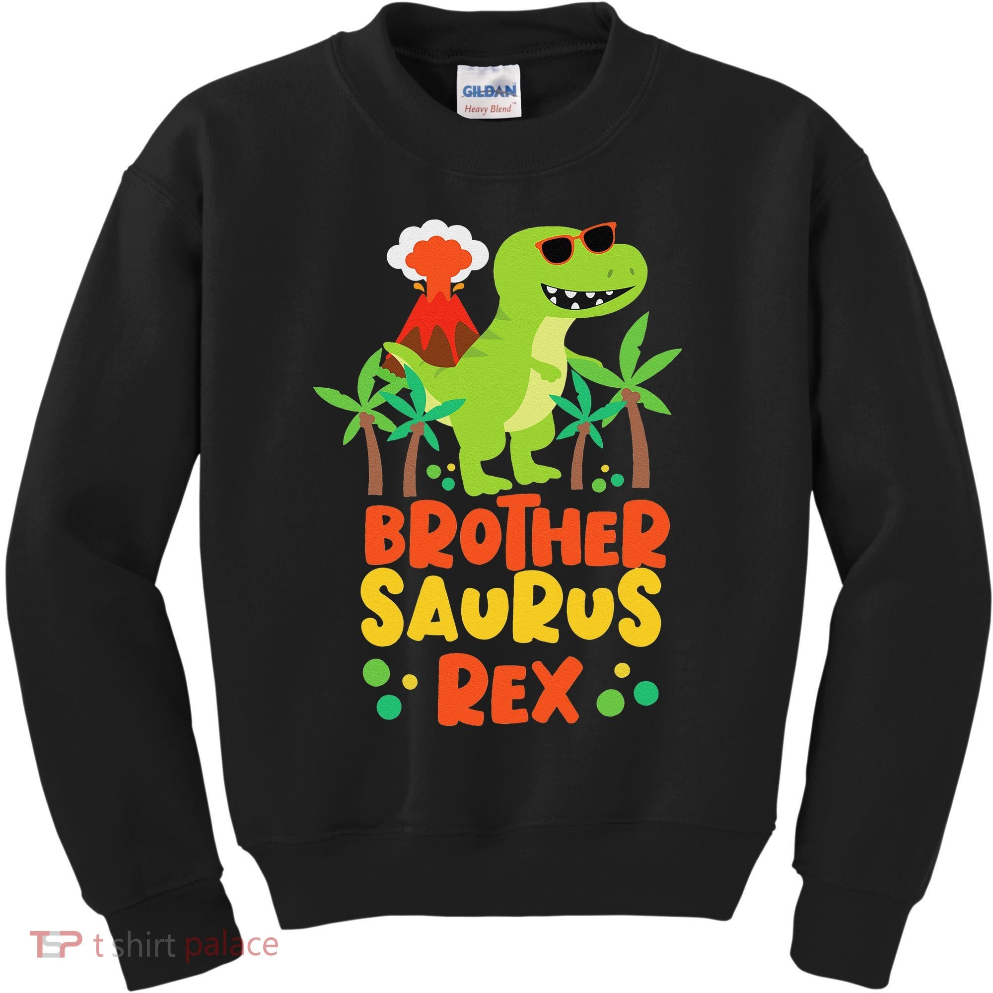 Brother Saurus Rex Dinosaur Dino Kids Sweatshirt