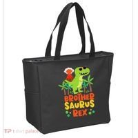 Brother Saurus Rex Dinosaur Dino Tote Bag thumb 2