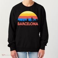 Barcelona Spain Retro Tourism Cool Gift Women's Sweatshirt thumb 0
